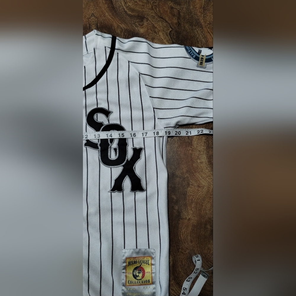 Baltimore Black Sox League Full Button Pinstripe Jersey Size (SX) - Picture 4 of 11